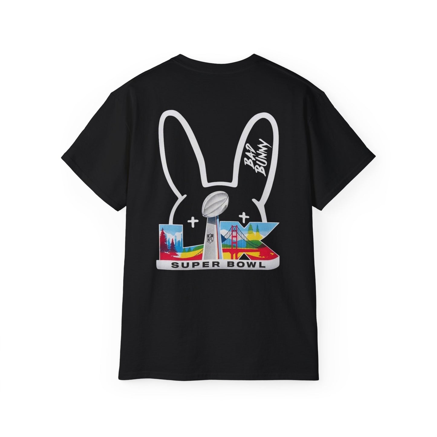 T-Shirt — Super Bowl Lil Bunny Logo Tee with Player Portrait