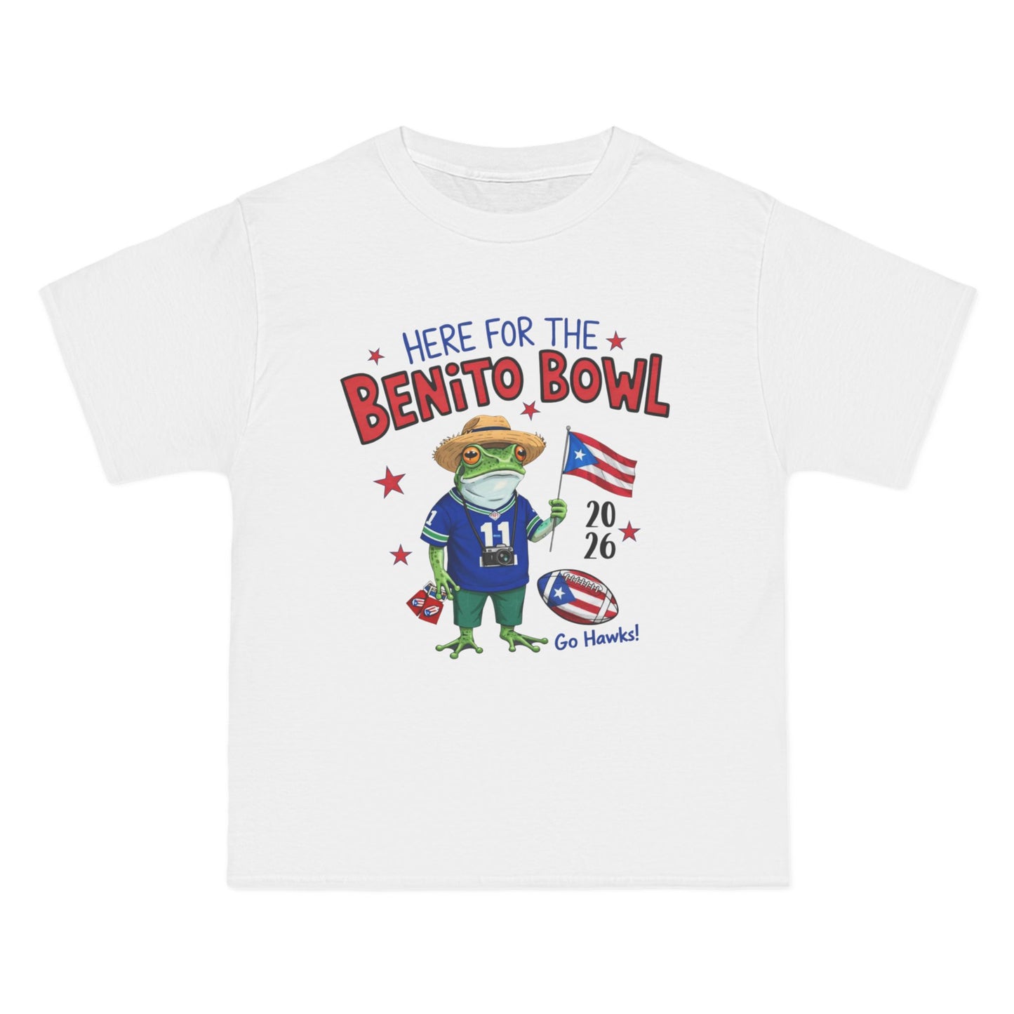 Here for the Benito Bowl T-Shirt — Funny Sports Turtle Graphic Tee