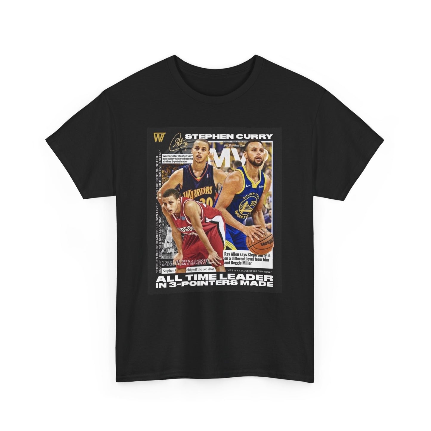 Stephen Curry All-Time Leader Unisex Heavy Cotton Tee