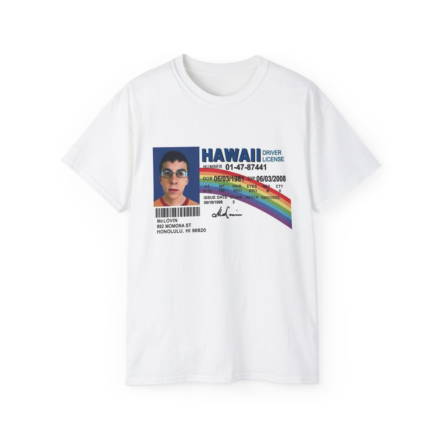 Mclovin ID Graphic T-shirt