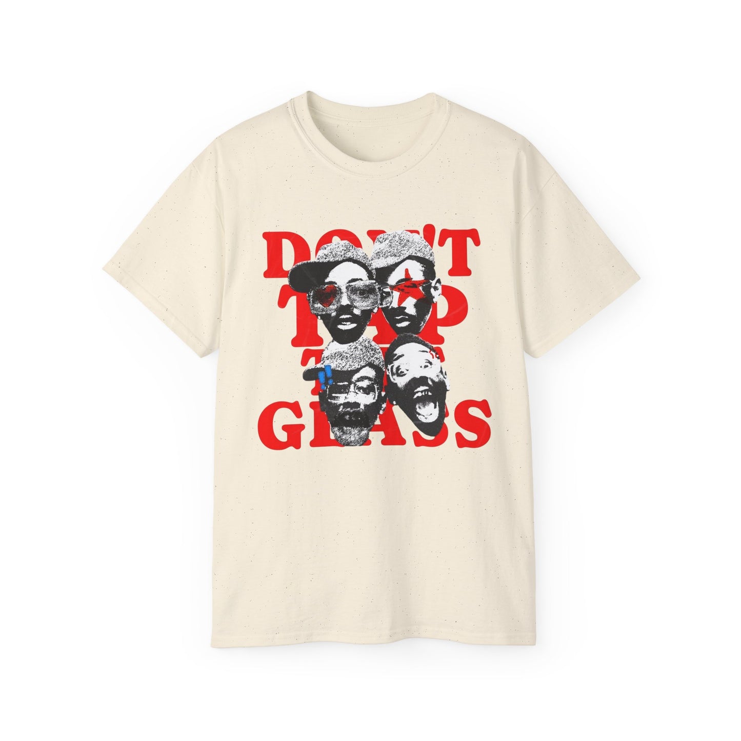 Vibrant Graphic Tee - "Don't tap the Glass” Tyler