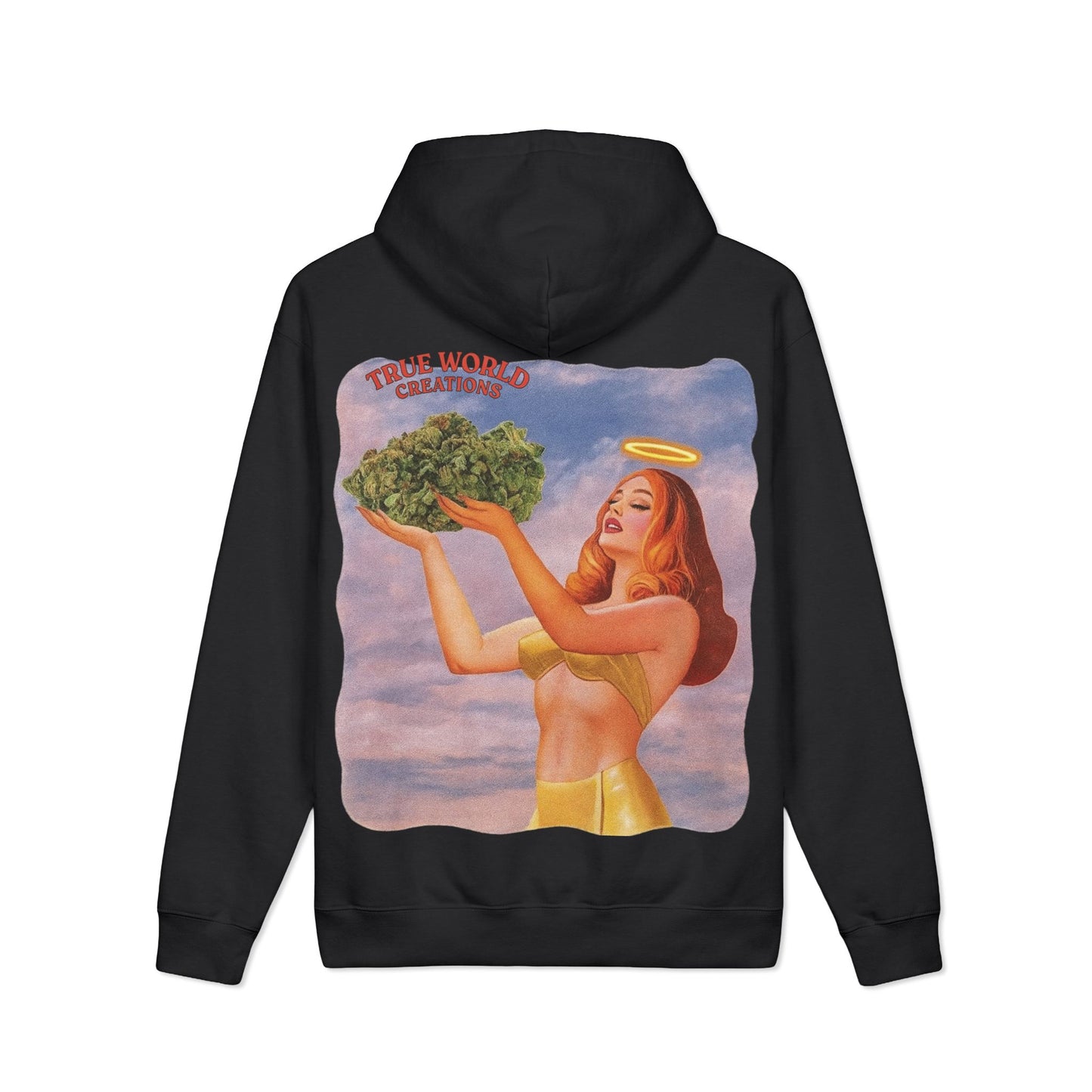 True World Creations Hoodie — Vintage  Angel Graphic Hooded Sweatshirt
