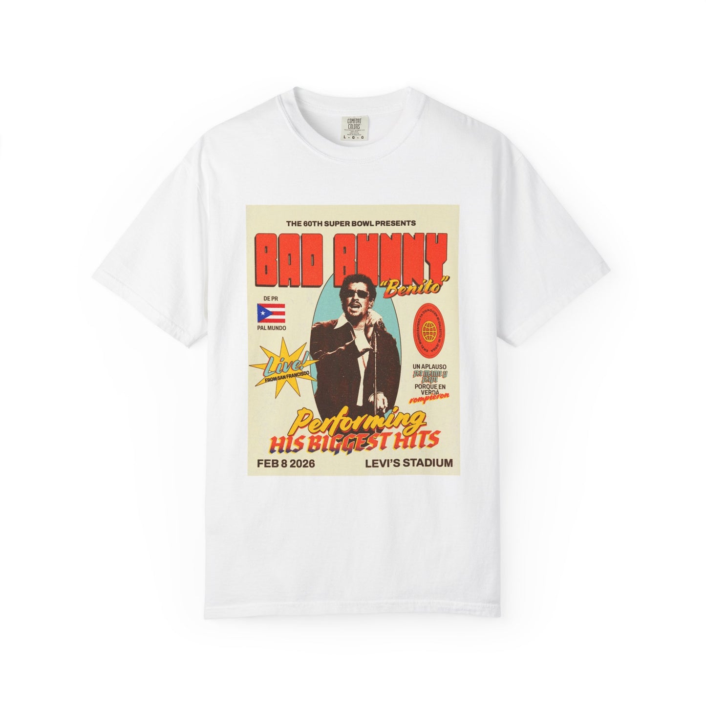 Benito Vintage Concert T-Shirt — "Performing His Biggest Hits" Retro Tee