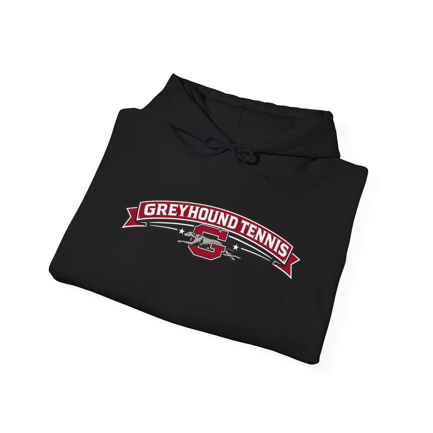 Greyhound Tennis Hoodie — Vintage Tennis Logo Sweatshirt