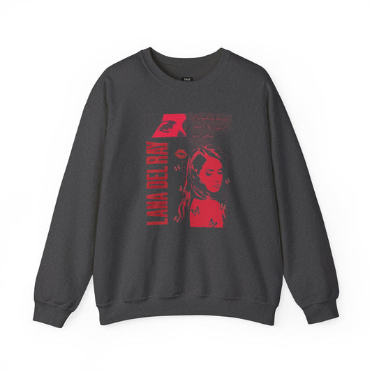Lana Del Rey Inspired Unisex Crewneck Sweatshirt - Cozy Vintage Vibe