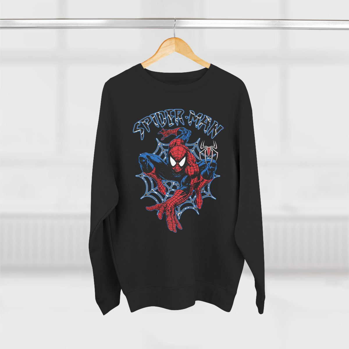 Spider-Man Graphic Sweatshirt — Retro Comic Web Design