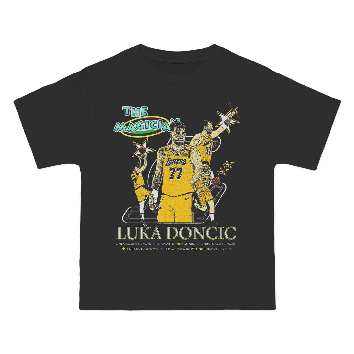 Luka Dončić Basketball Tee — Vintage lakers Poster T-Shirt