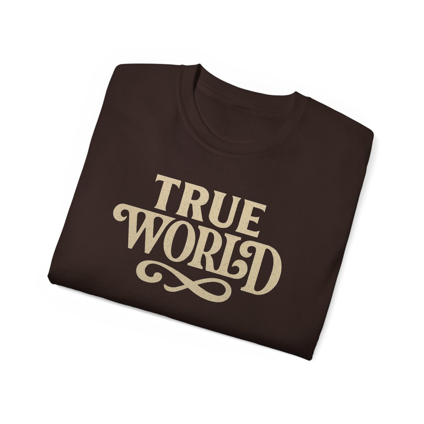 True World Creations graphic T-shirt design