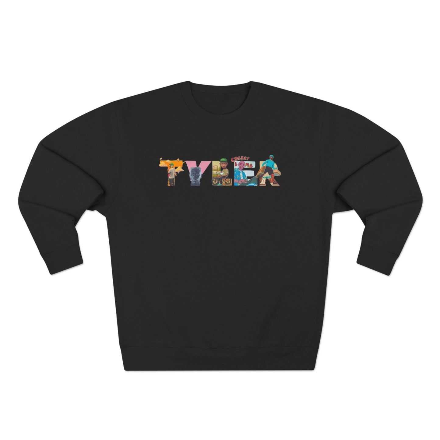 Tyler Crewneck Sweatshirt - Tyler the Creator  Music Album Nameplate Design