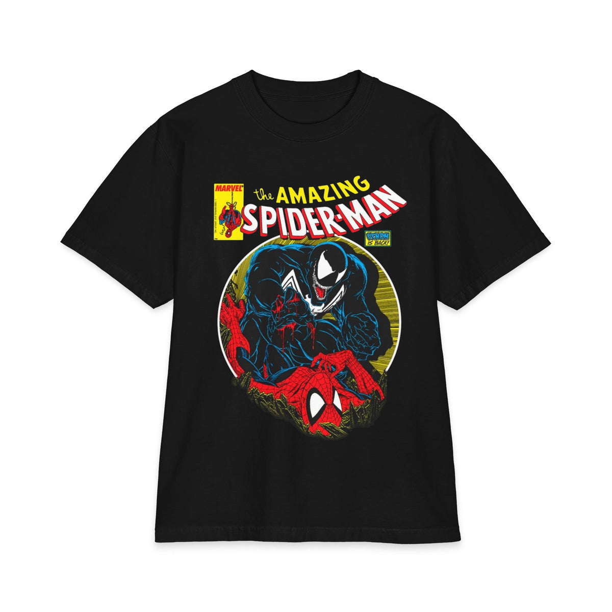 Spider-Man Comic Cover T-Shirt — Venom vs. Spidey Retro Graphic Tee