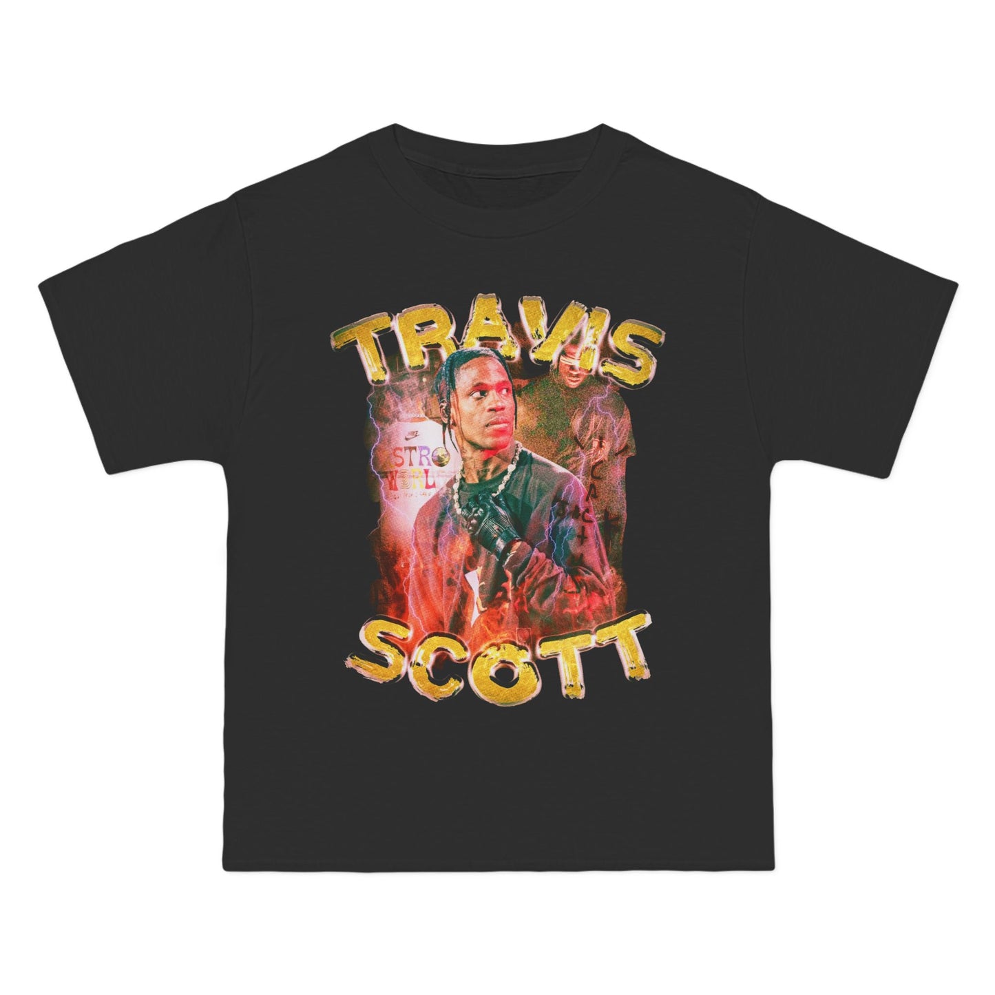Travis Scott Graphic T-Shirt — Vintage Tour Poster Hip-Hop Tee