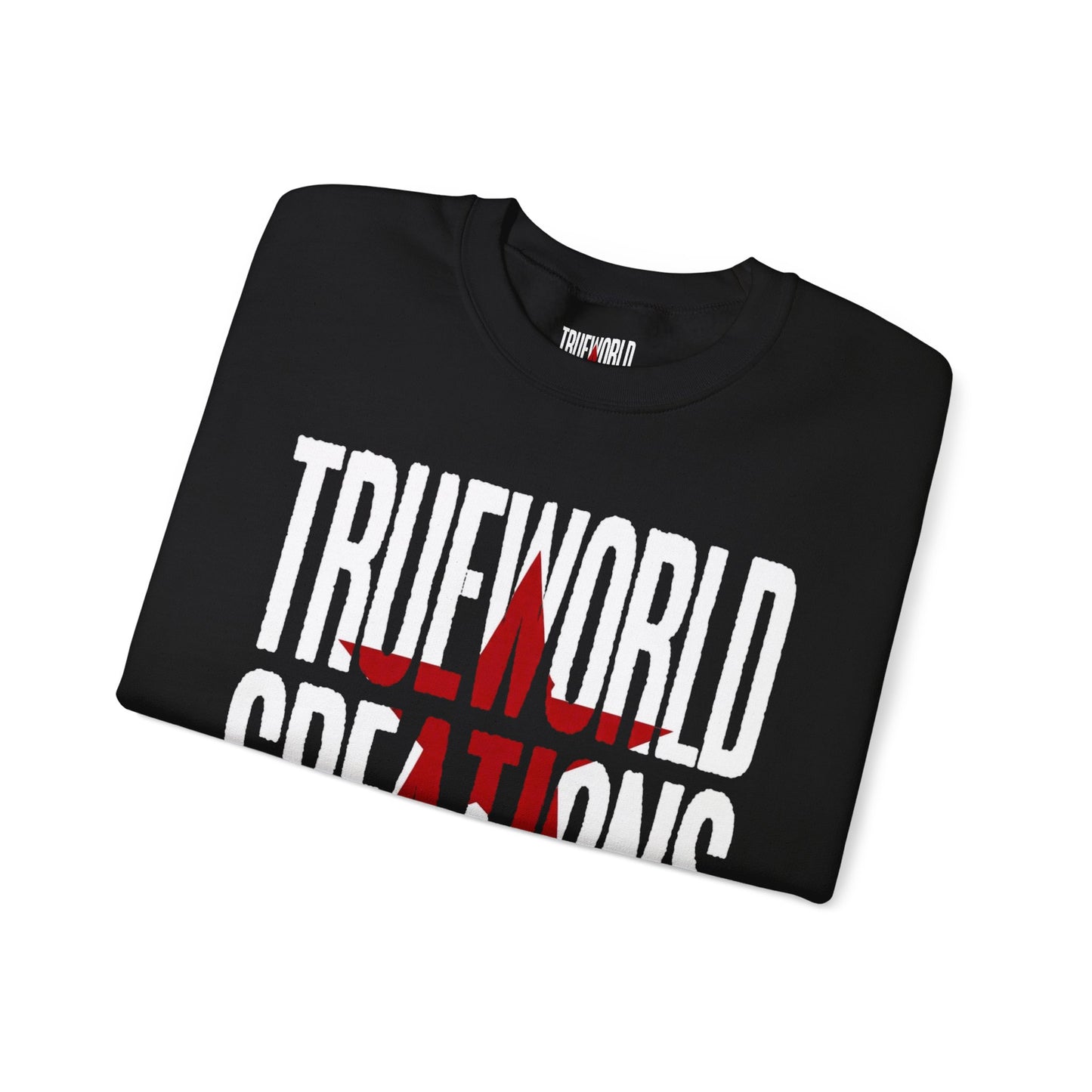 "TrueWorld Creations" graphic T-shirt