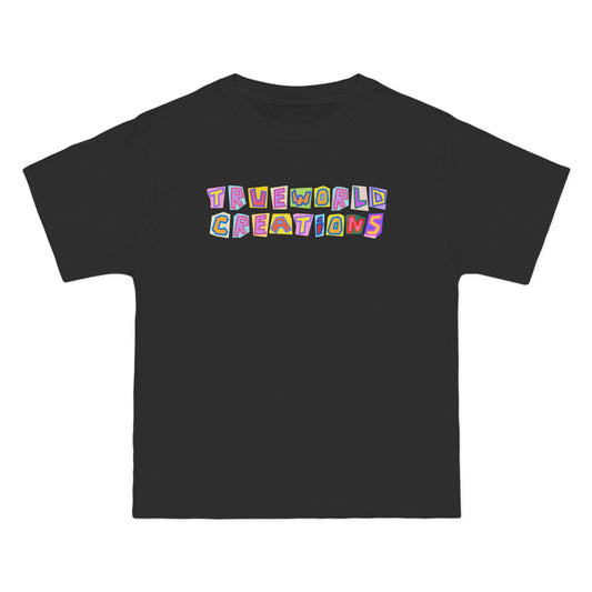 TrueWorldCreations Alphabet Party T-Shirt — Colorful Retro Lettering Tee