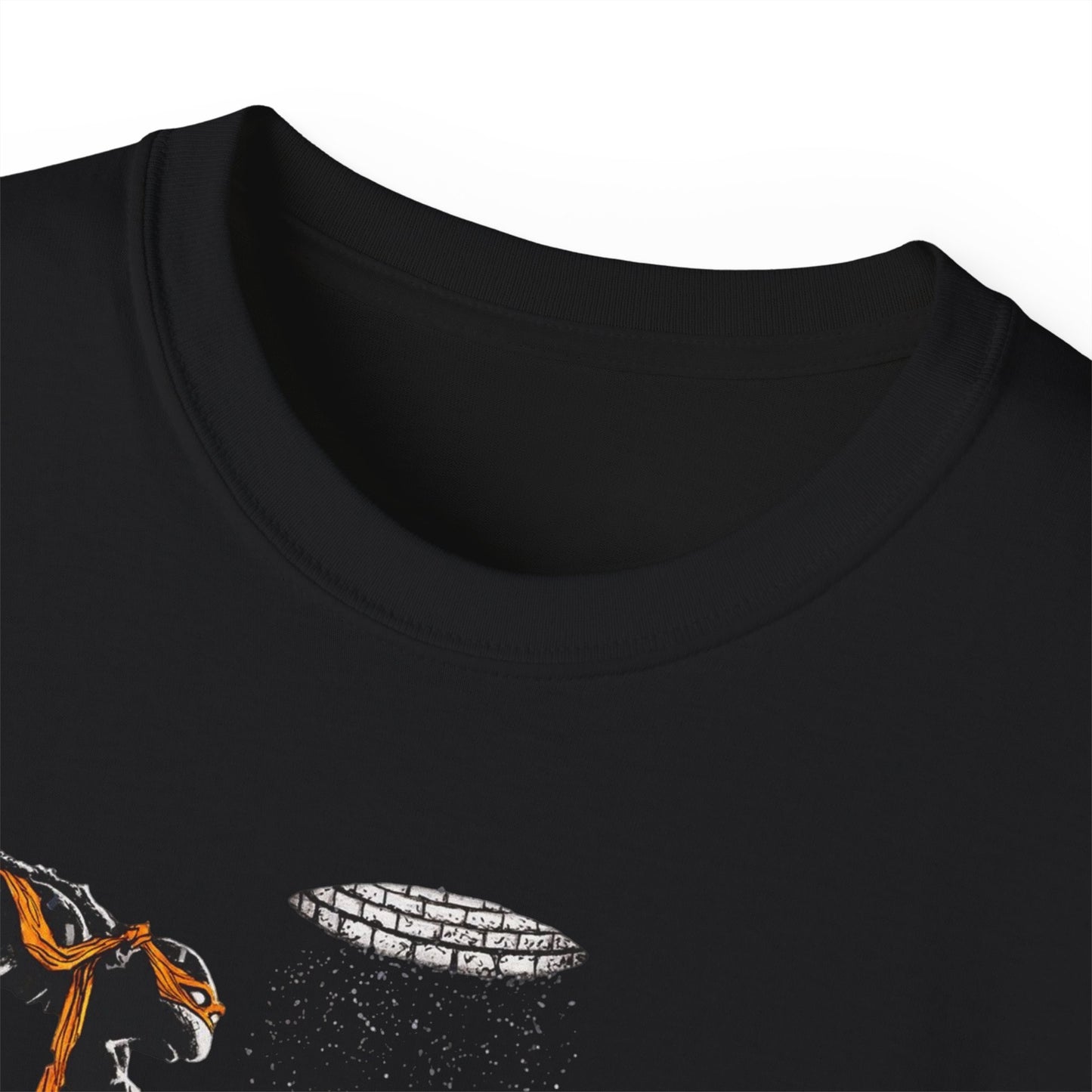 Haunted Cemetery tmnt graphic T-shirt