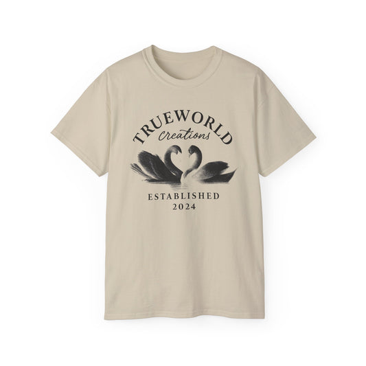 TWC Heartfelt Swans Graphic T-shirt