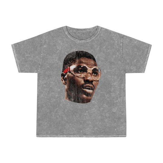 Retro Hakeem Sports Portrait T‑Shirt — Vintage Basketball Player Graphic