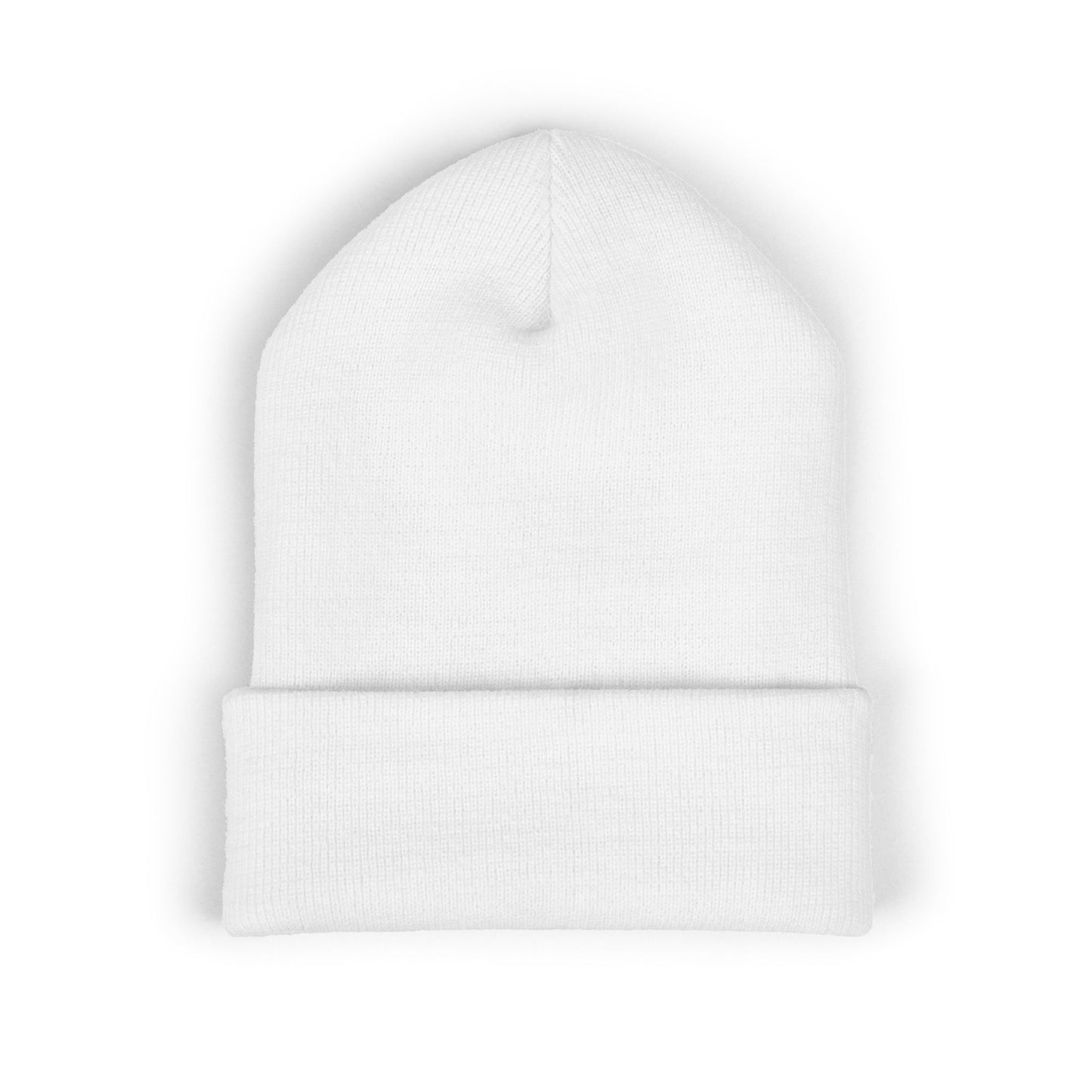 TWC Embroidered Initials Cuffed Beanie — True World Creations Classic Monogram Knit Hat