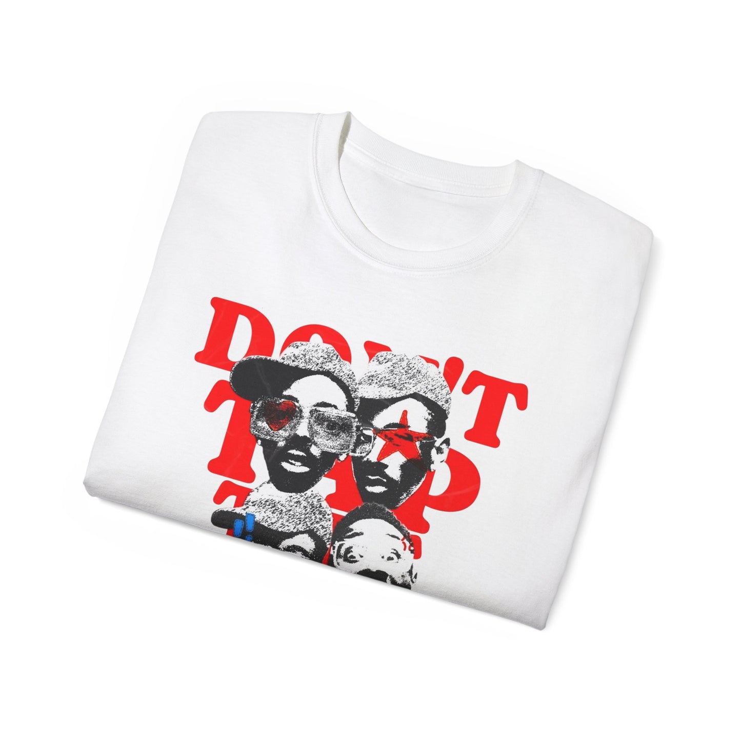Vibrant Graphic Tee - "Don't tap the Glass” Tyler