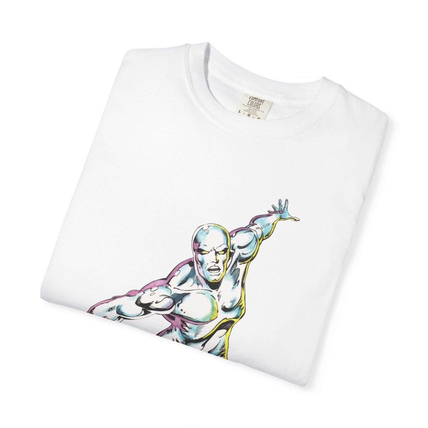Surfing Silver Surfer Unisex T-Shirt, Retro T-Shirt, Comic Tee,