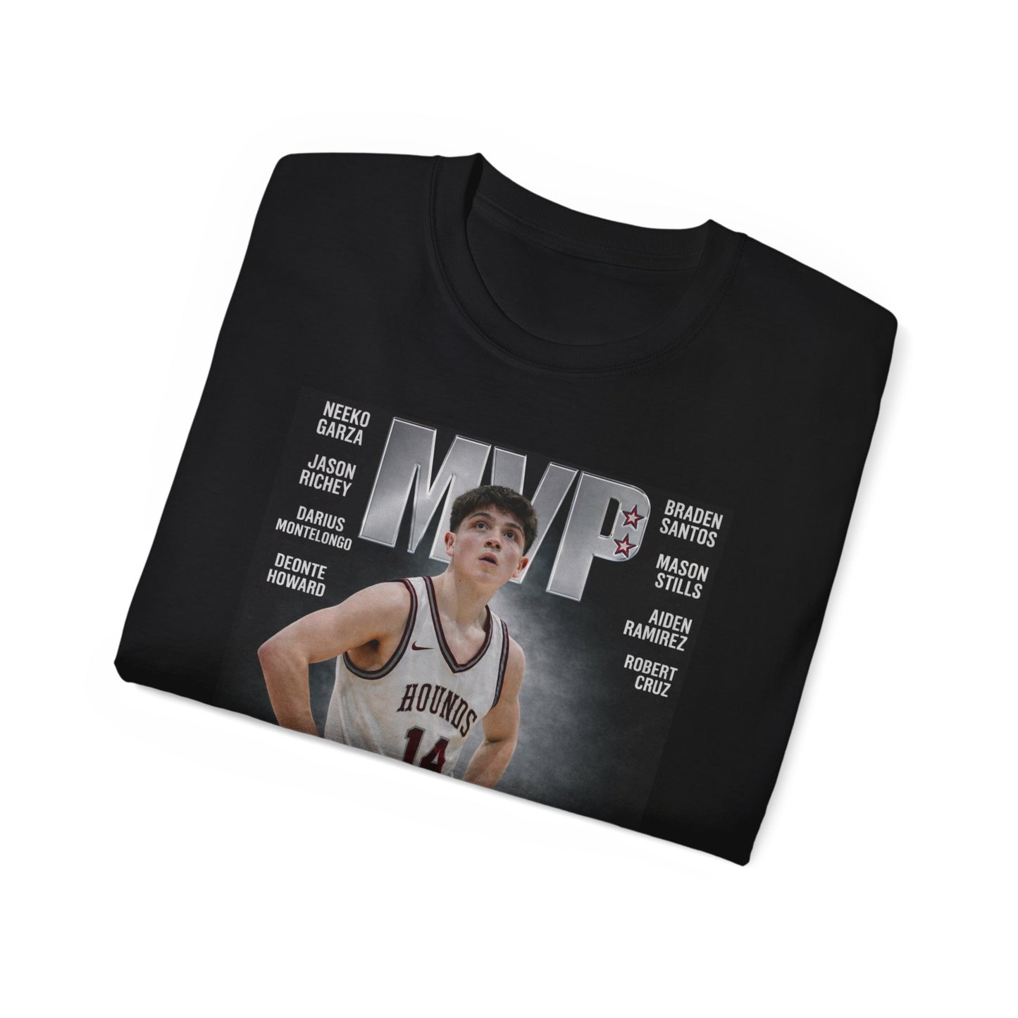 Grandview Greyhound MVP Basketball Tee — Francisco Medina #14 GHS TWC DAWG