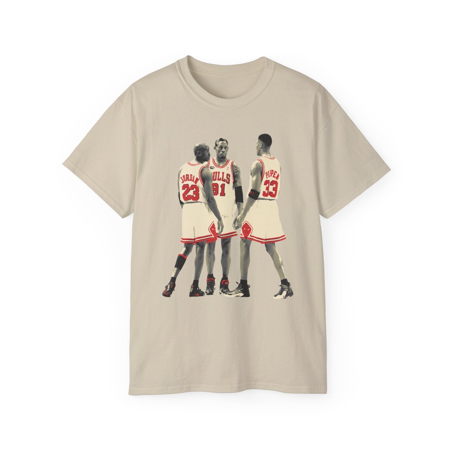 Vintage Basketball Legends trio Tee - Retro Chicago Players Graphic