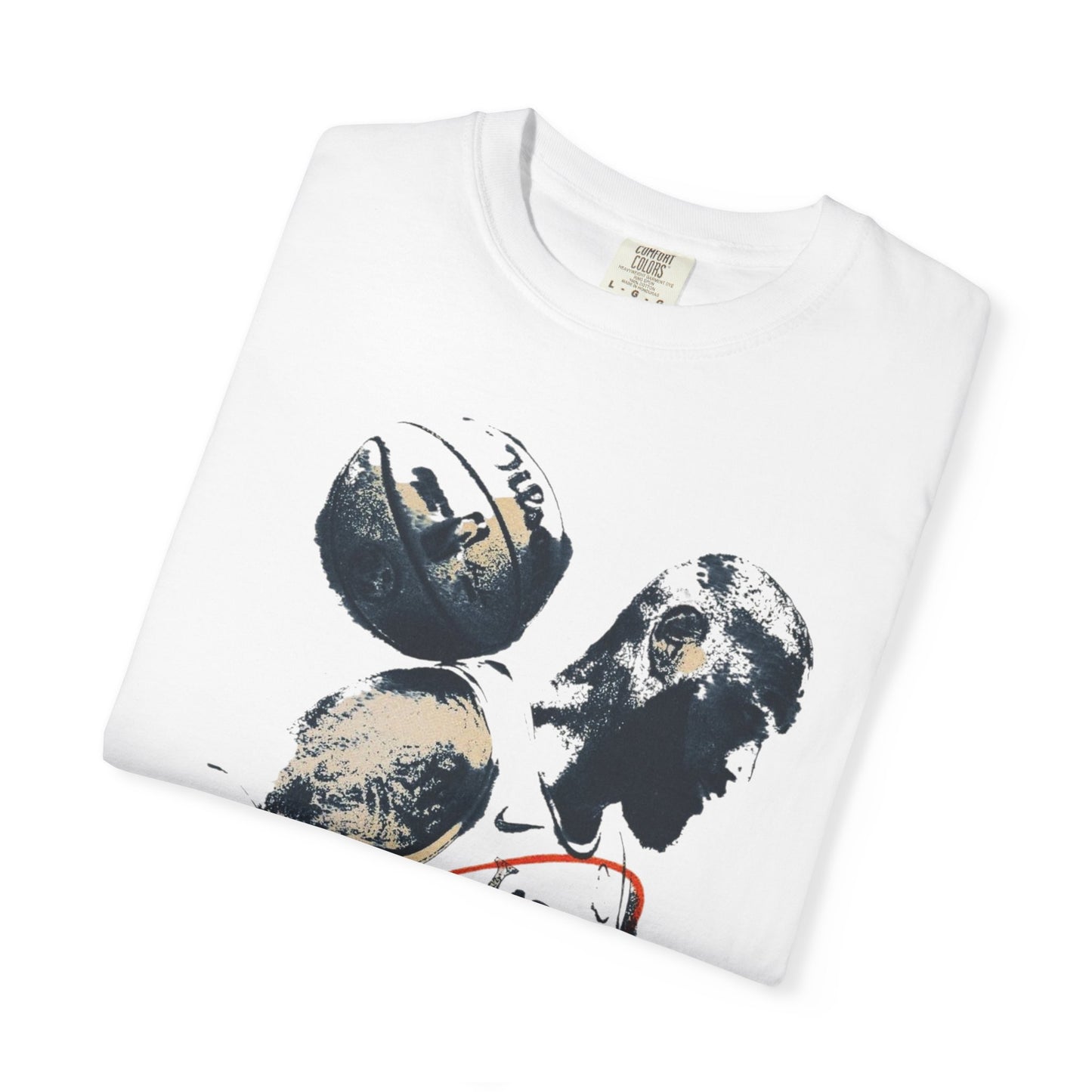 Basketball Silhouette Tee with lbj Signature Graphic