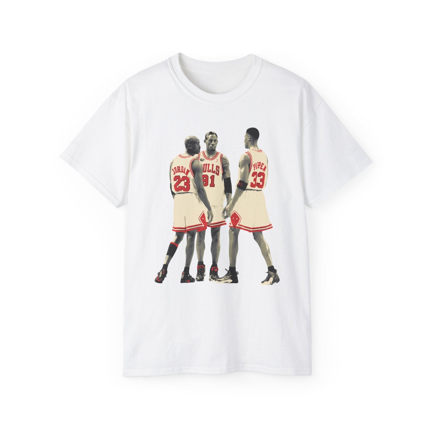 Vintage Basketball Legends trio Tee - Retro Chicago Players Graphic