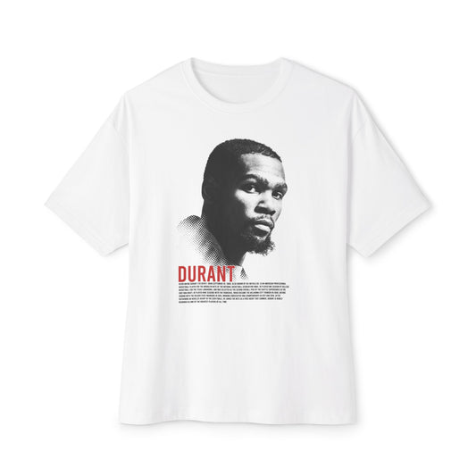 Unisex Oversized Boxy Tee - DURANT Graphic Tee for Fans