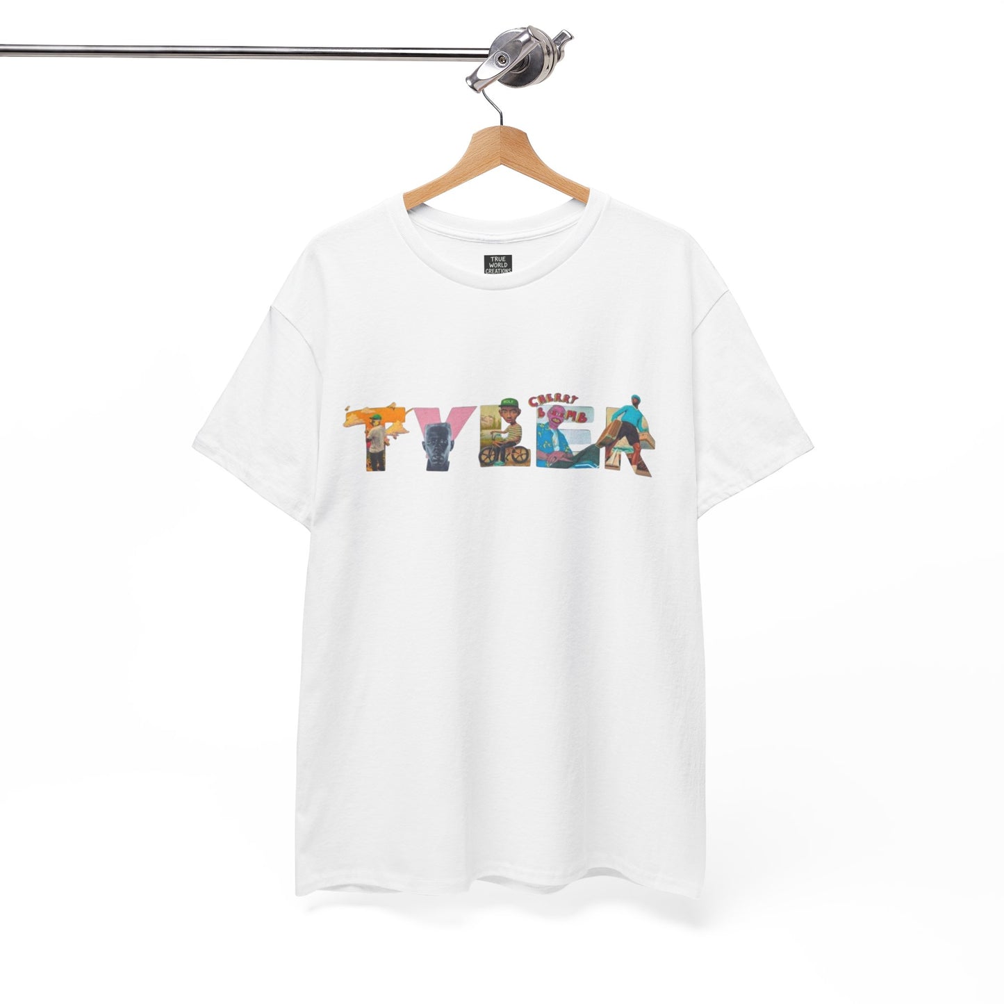 Graphic Tee - Tyler Name Plate - Unisex Heavy Cotton Tee for Tyler Fans and Similar Artists