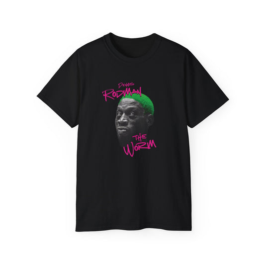 Dennis Rodman The Worm Unisex Ultra Cotton Tee - Vintage Basketball Graphic T-Shirt