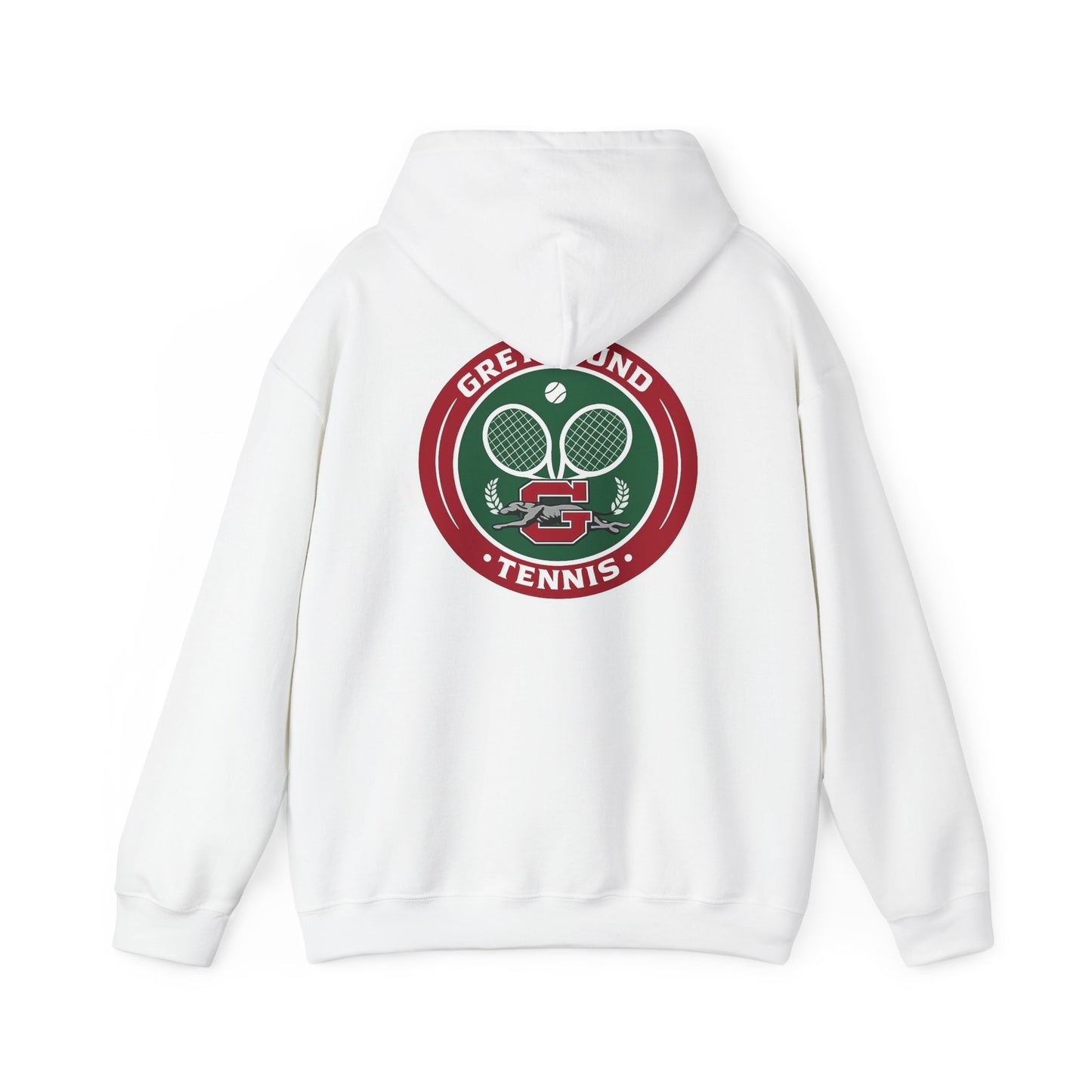 Greyhound Tennis Hoodie — Vintage Tennis Logo Sweatshirt