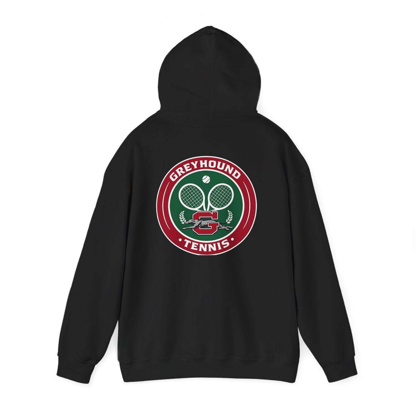 Greyhound Tennis Hoodie — Vintage Tennis Logo Sweatshirt