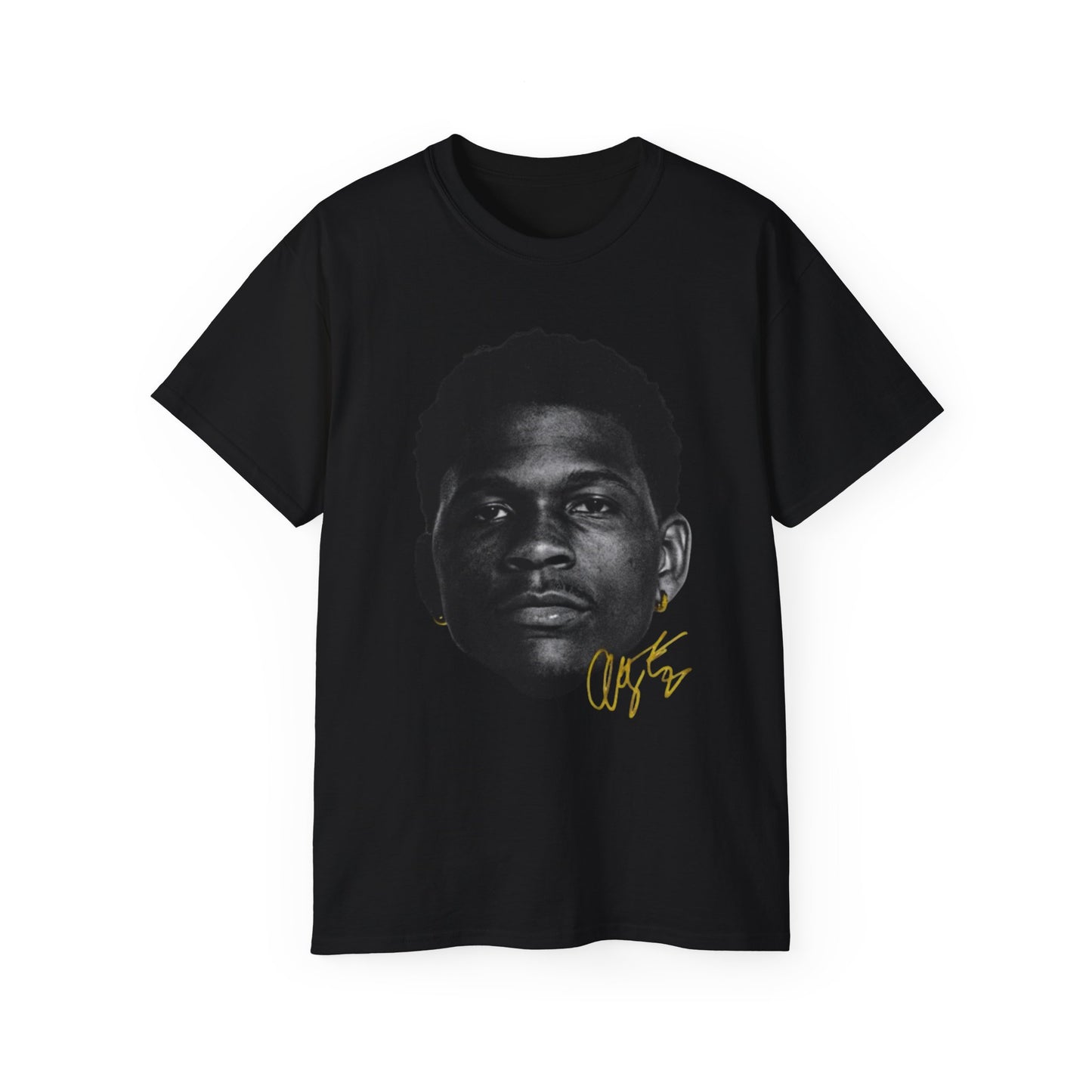 Portrait Tee — Anthony Edwards  Graphic with Gold Signature