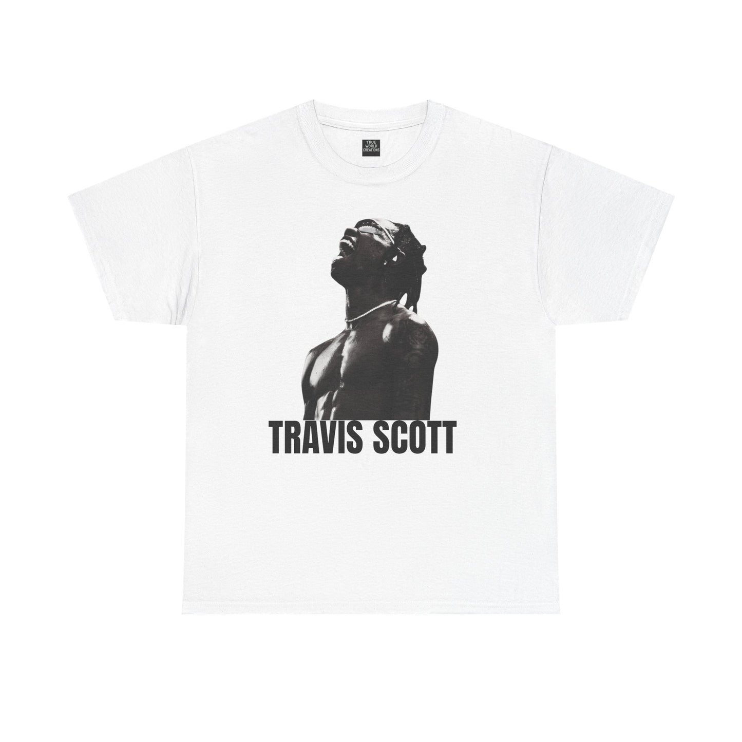 Travis Scott Unisex Heavy Cotton Tee - Bold Graphic Streetwear Top