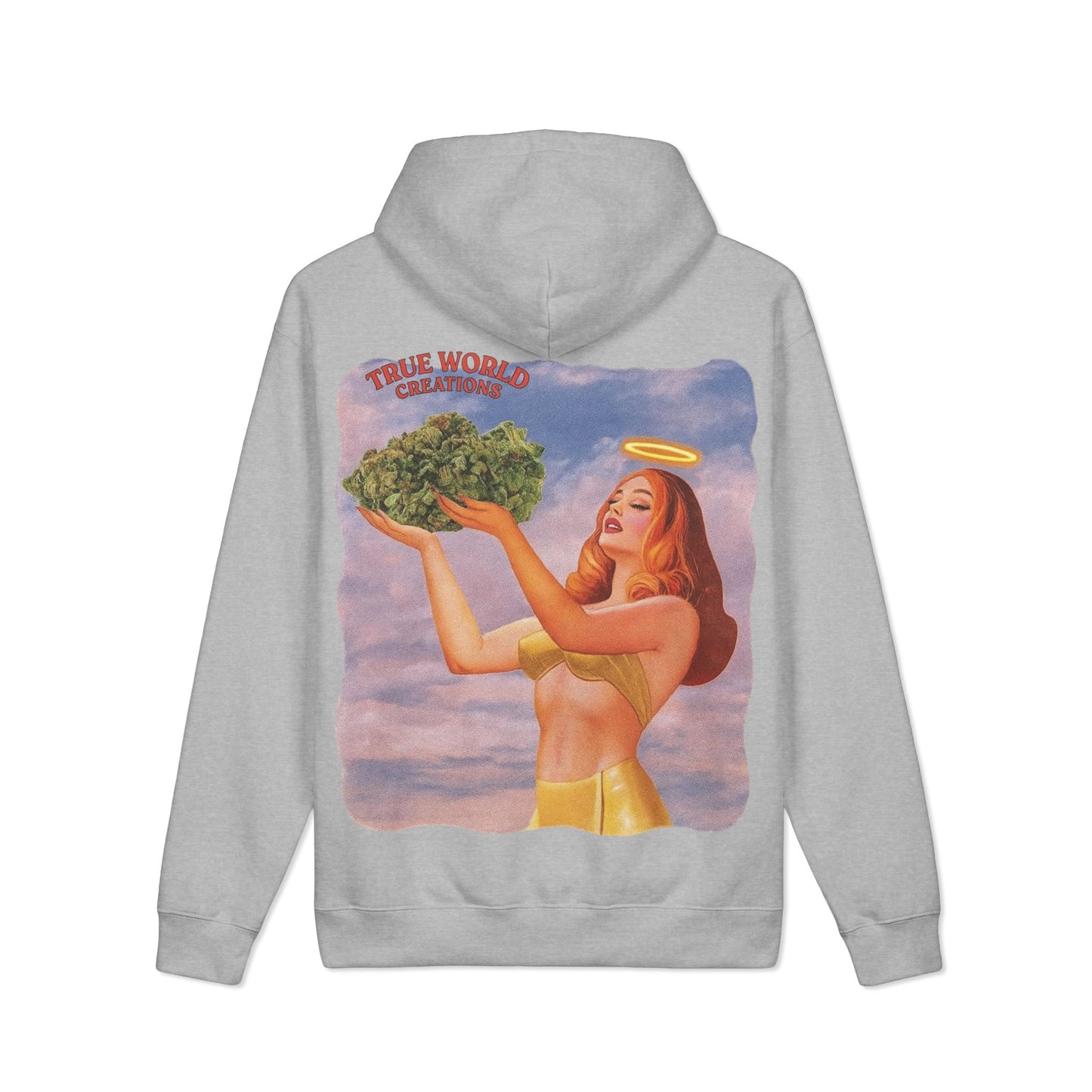 True World Creations Hoodie — Vintage  Angel Graphic Hooded Sweatshirt