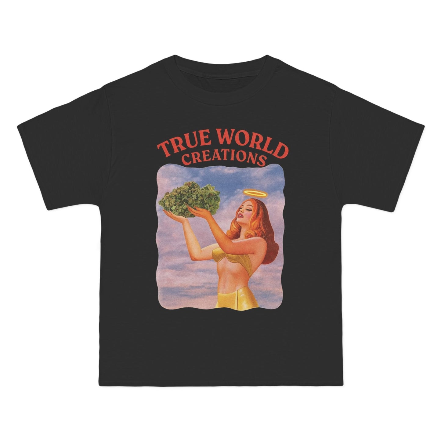 TWC Vintage-Inspired Graphic Tee, Retro Graphic cotton crewneck T-shirt