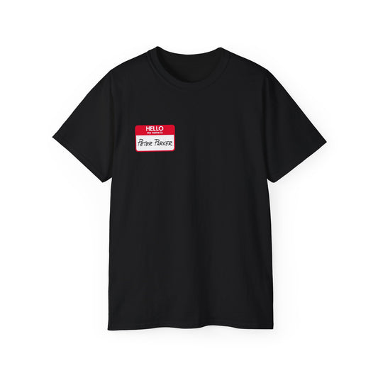 Funny Name tag *Spiderman graphic T-shirt