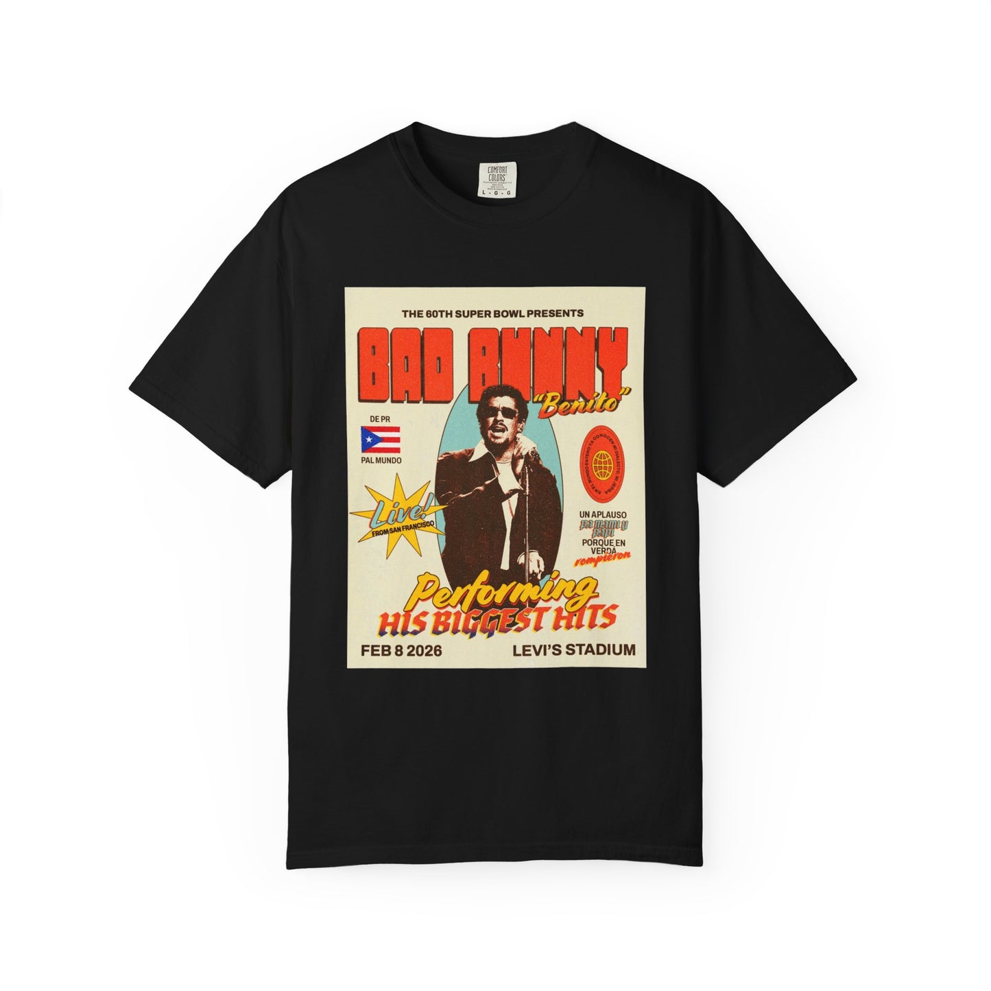 Benito Vintage Concert T-Shirt — "Performing His Biggest Hits" Retro Tee