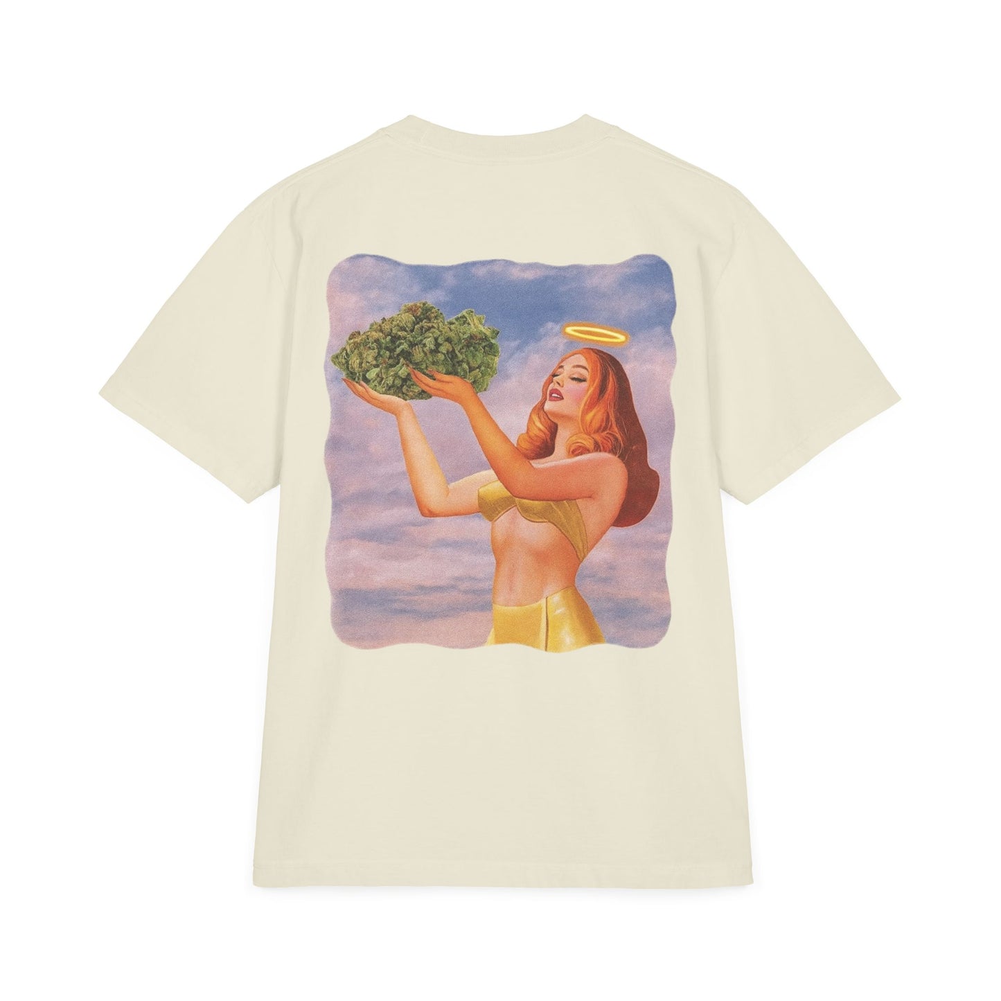 True World Creations Angel Holding a nug  Graphic Tee