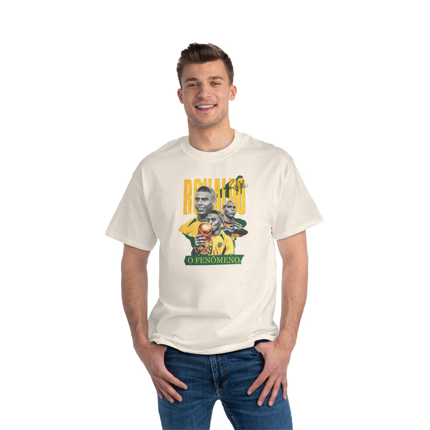 Ronaldo O Fenomeno Tribute T-Shirt | Retro Sportswear for Soccer Fans