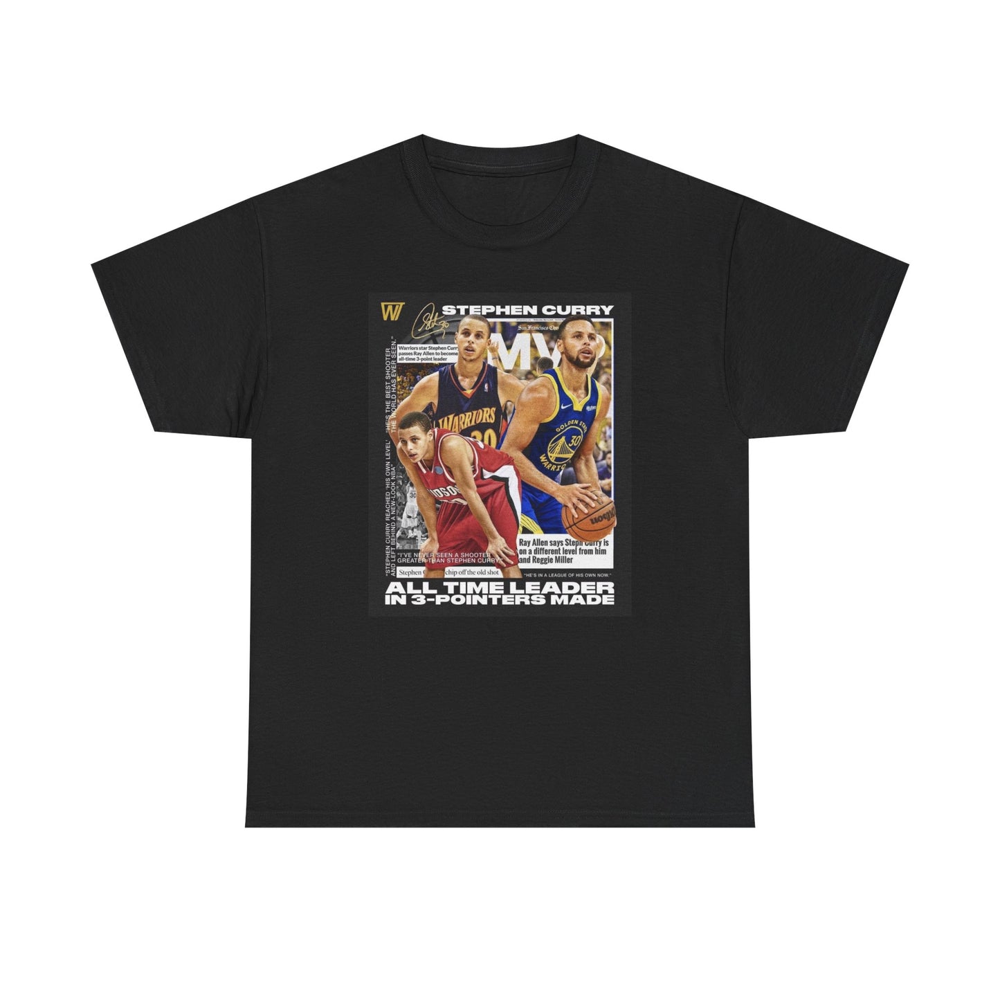Stephen Curry All-Time Leader Unisex Heavy Cotton Tee