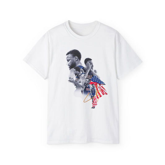 Vintage Steph curry American Heroes Tee shirt, Cotton Graphic Tee