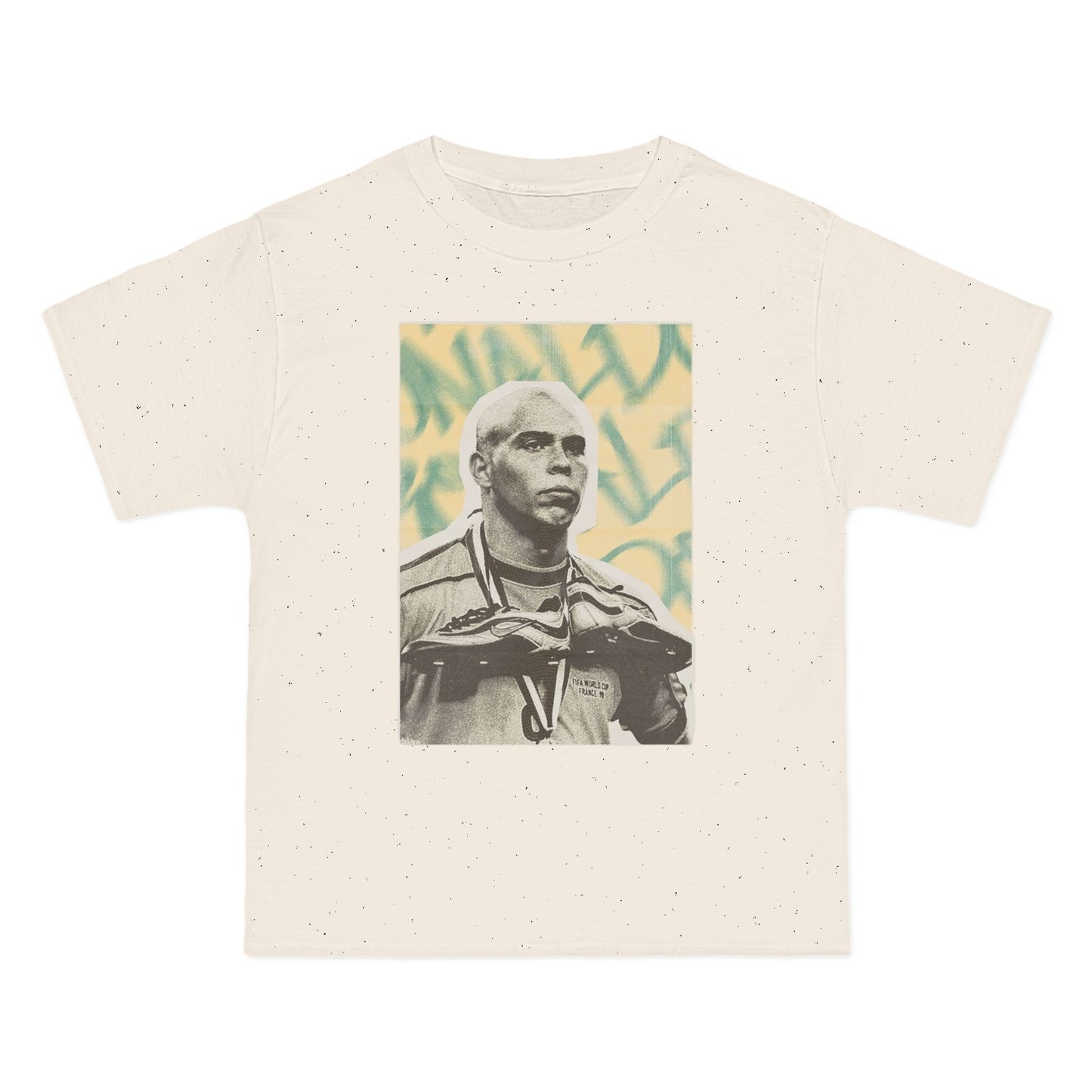 Ronaldo Statue Portrait T-Shirt — Vintage Design
