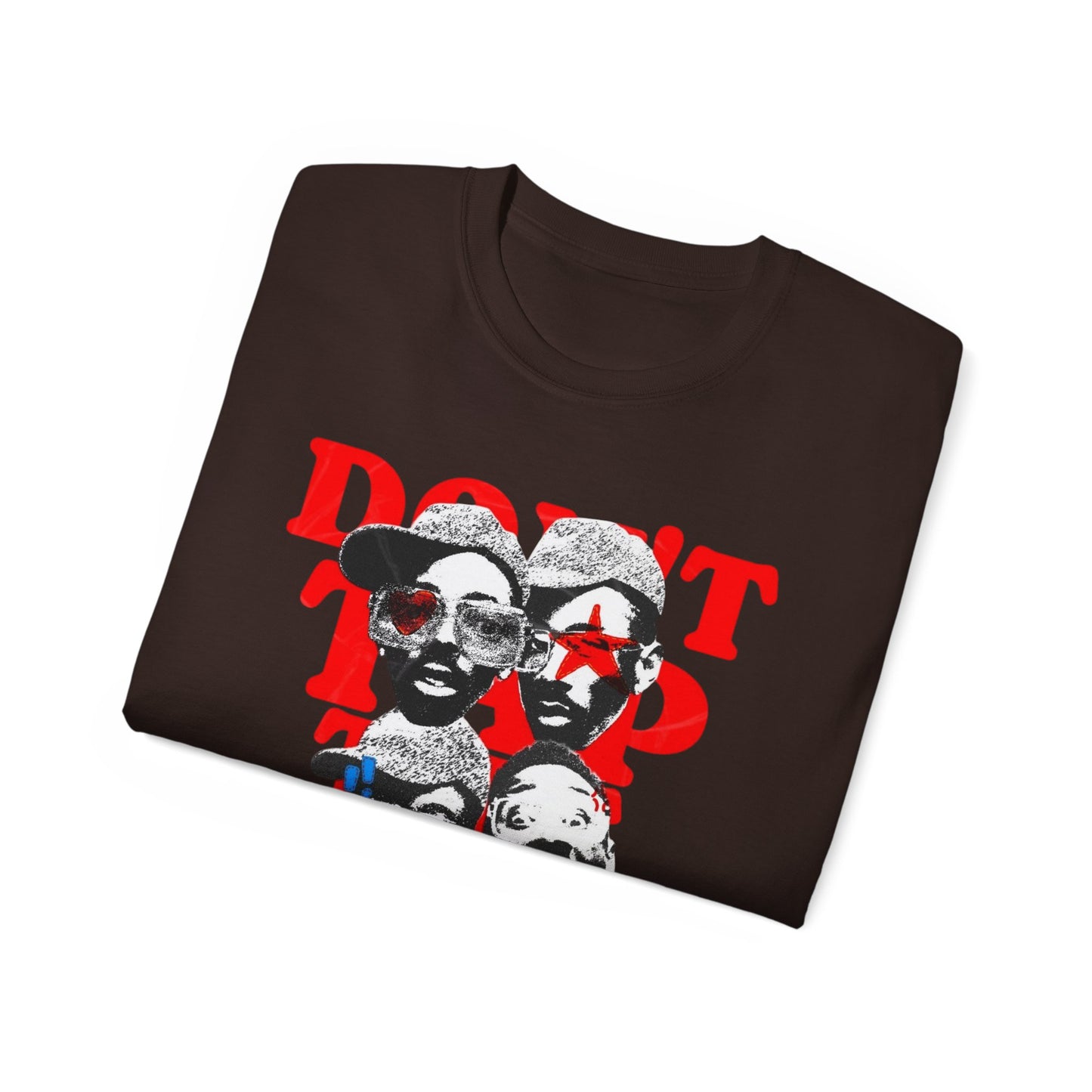 Vibrant Graphic Tee - "Don't tap the Glass” Tyler