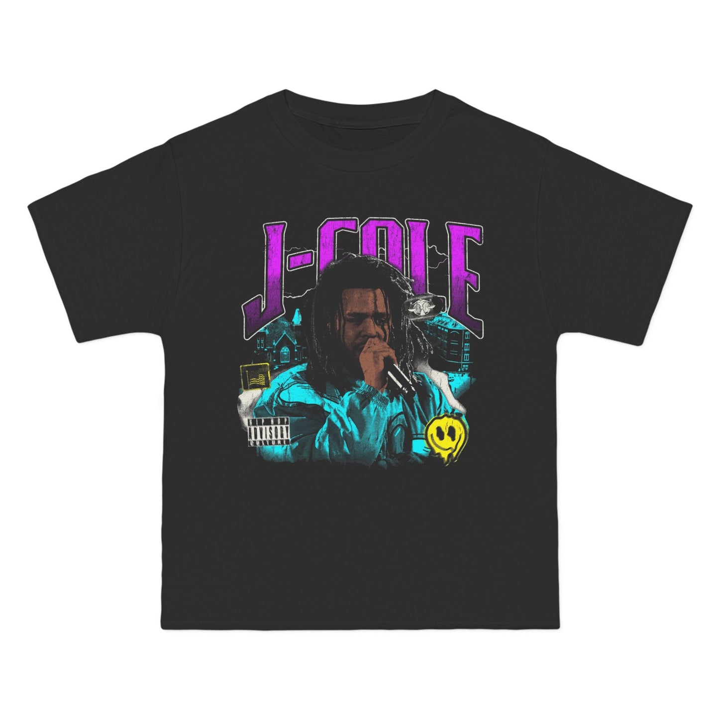 Retro J. Cole Graphic Tee, Short-Sleeve crewneck