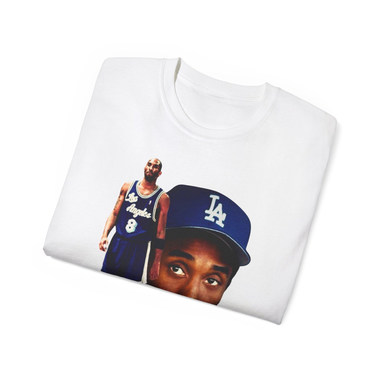 Classic Retro Basketball Portrait Tee — Kobe Signed Style