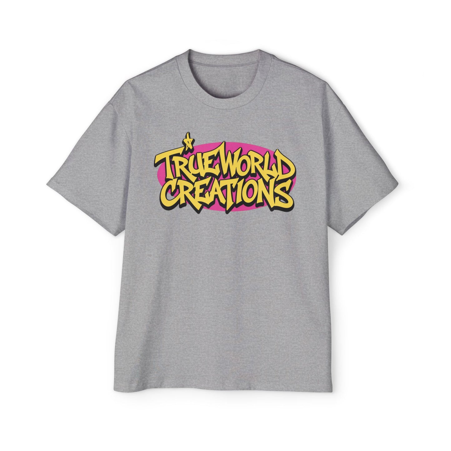True World Creations Logo & Retro Alien Back Print