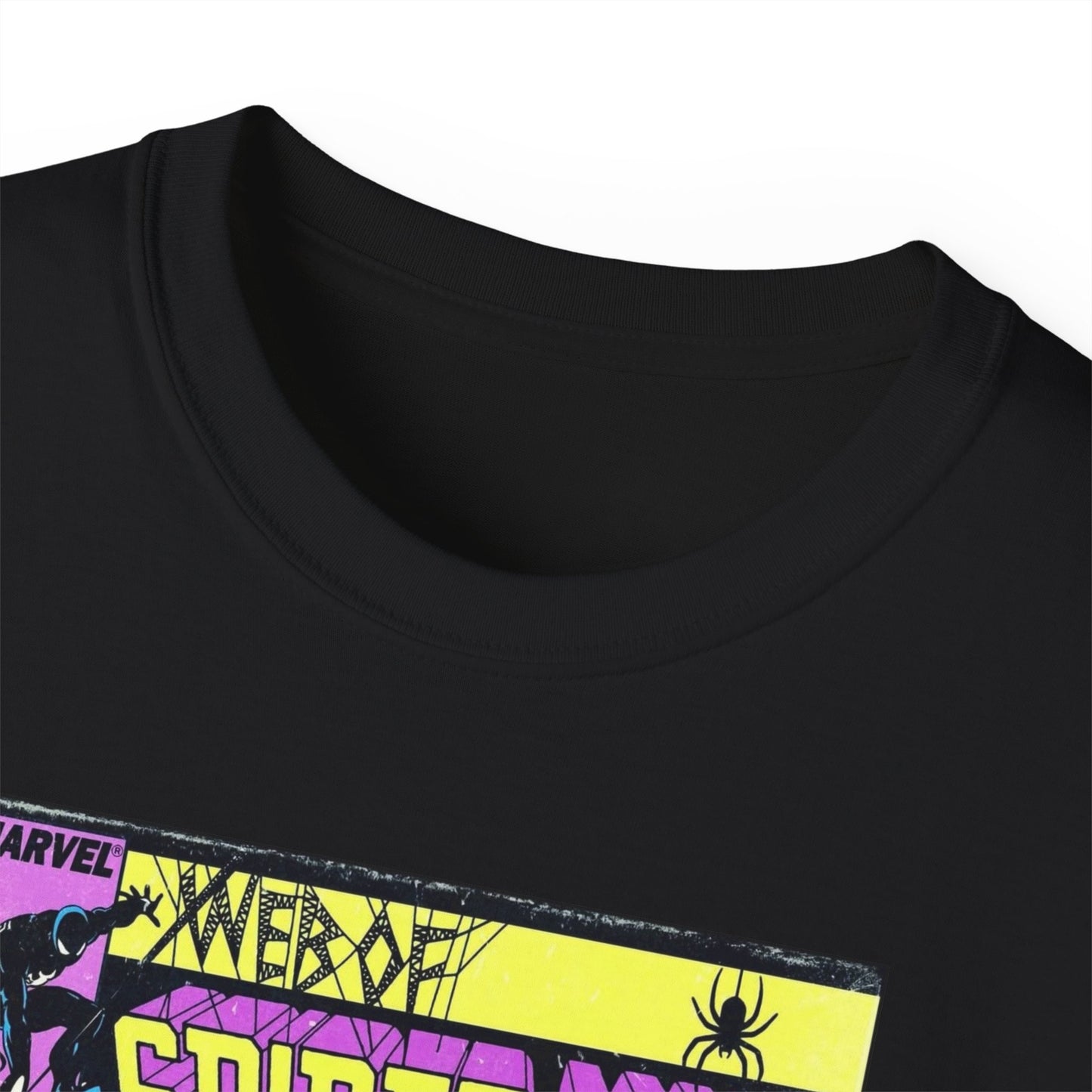 Spider-Man Comic Cover Graphic Tee — Retro Venom-Style Superhero T-Shirt