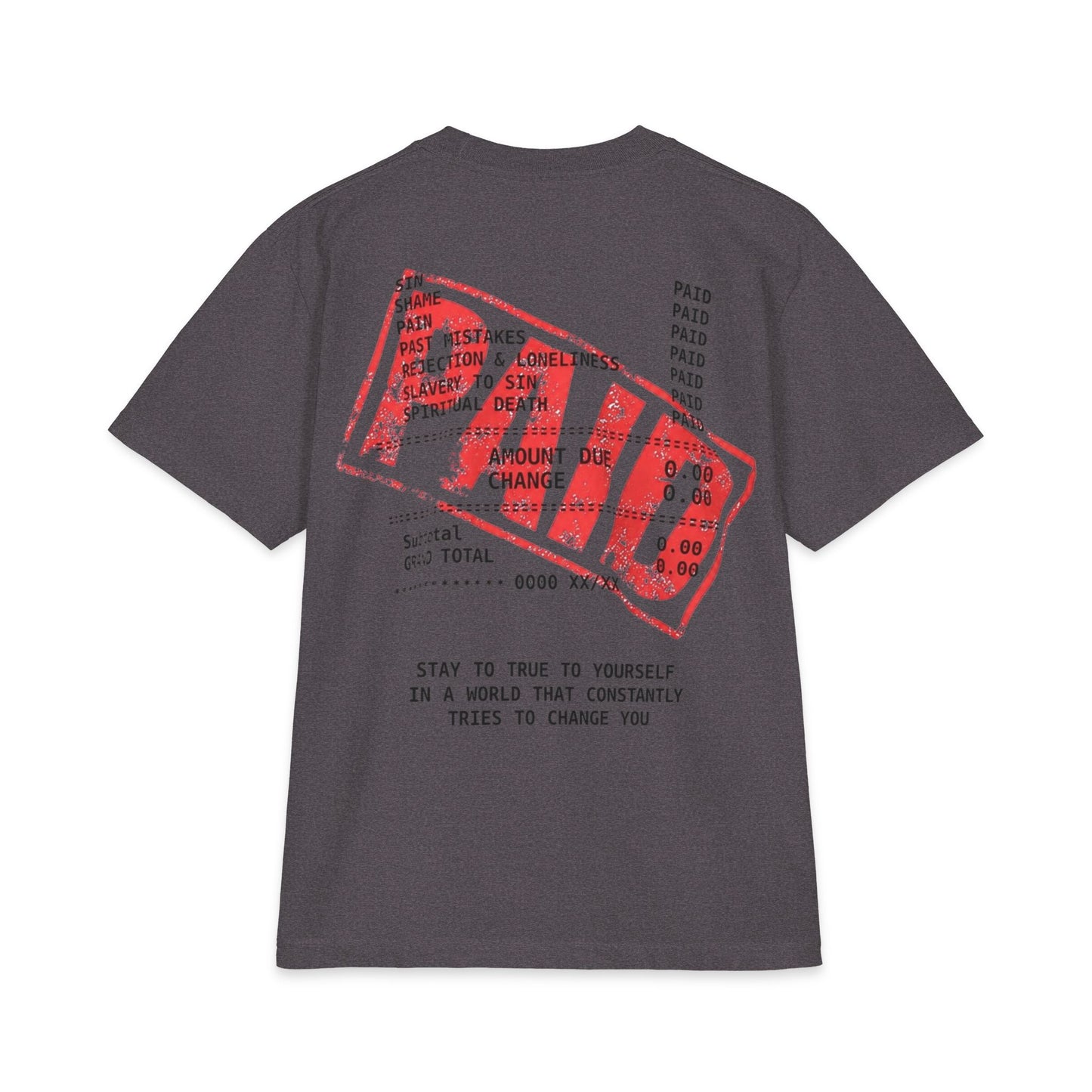 "True World Creations" Paid Stamp Graphic Tee