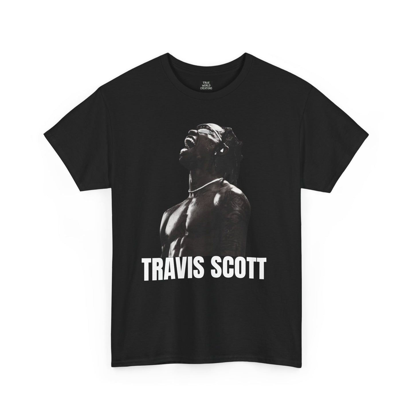 Travis Scott Unisex Heavy Cotton Tee - Bold Graphic Streetwear Top